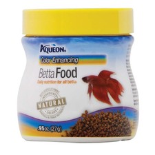 Aqueon Color Enhancing Betta Food 0.95 oz Premium Healthy Food for All Bettas