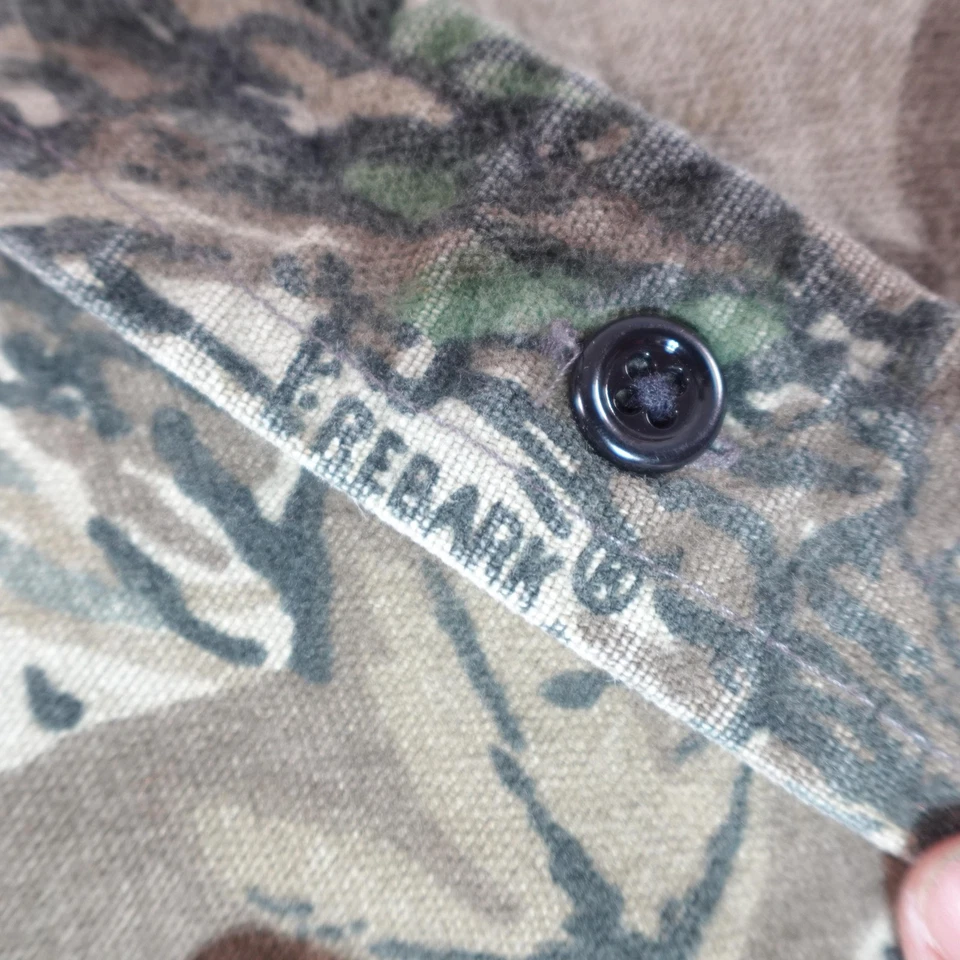 Camisa Winchester De Colección Para Hombres Mediana Camuflada Trebark Caza Franela Abotonada Foto 4 de 4