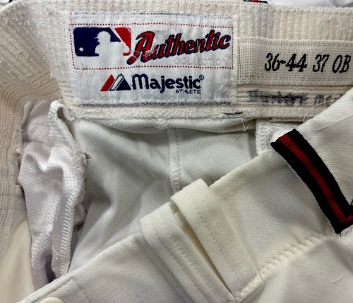 Game Used Atlanta Braves weiße Hose Majestic 36x37 - Bild 3 von 3