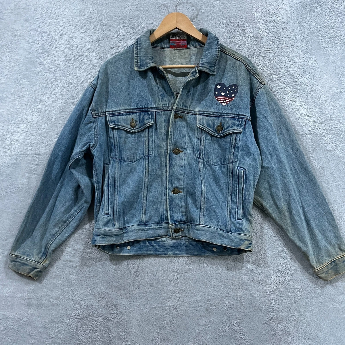 american flag denim jacket products for sale | eBay