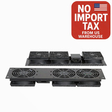 19" Rack Mount Cooling Fan System 3U Panel with 3 Fan Units
