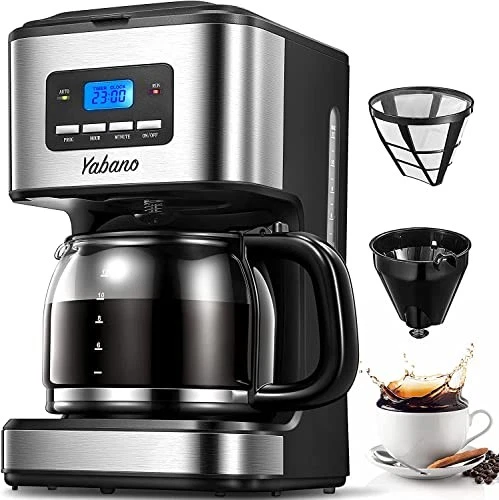 Coffee Maker, Filter Coffee Machine with Timer, 1.5L Programmable Drip