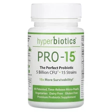 2 X  Vital Nutrients, PRO-15�, Pre + Probiotic, 60 Vegan Micro-Pearls