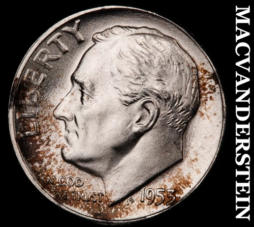 1953 Roosevelt Dime- Silver Choice Gem Brilliant Uncirculated  #i4099