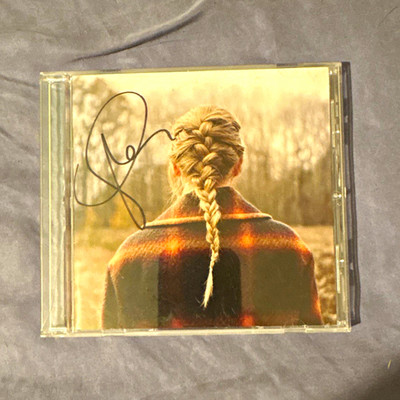 Taylor Swift evermore Signed CD unsealed read description