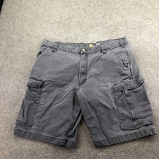 Carhartt Shorts Mens 40 Gray Cargo Canvas Relaxed Fit 11 Inseam Workwear