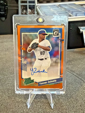 2023 Donruss Optic Orange Prizm AUTO (RC) #RPS-YZ Yosver Zulueta /85 | Cuba