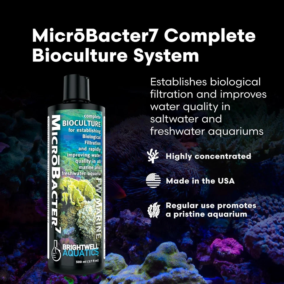 Brightwell Aquatics Microbacter7 Complete Bioculture for Fish Tank or Aquarium - - Изображение 2 из 4