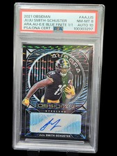 2021 Panini Obsidian Aurora Auto Juju Smith-Schuster #AAJJS Finite 1/1 PSA  