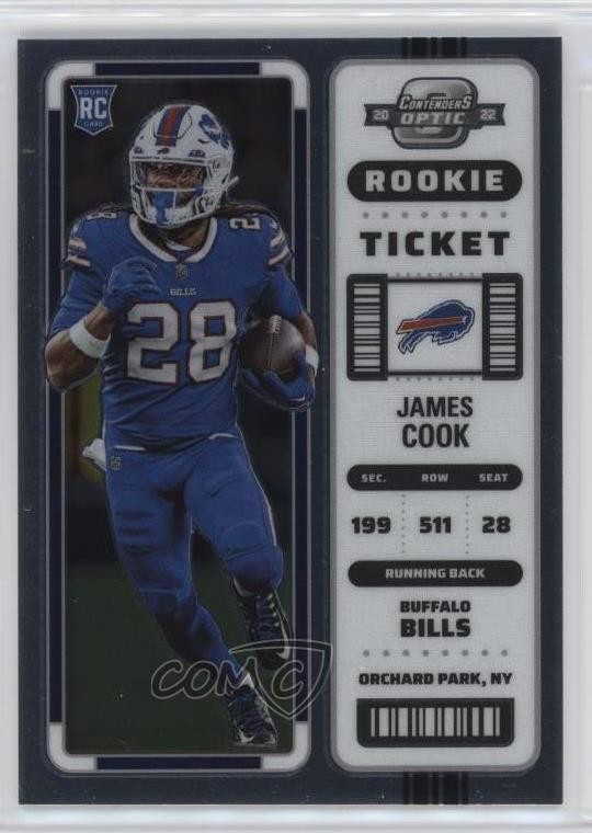 2022 Panini Contenders Optic Rookie Ticket James Cook #79 11nu