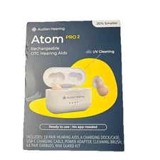 Audien ATOM PRO 2 Wireless Rechargeable OTC Hearing Aid