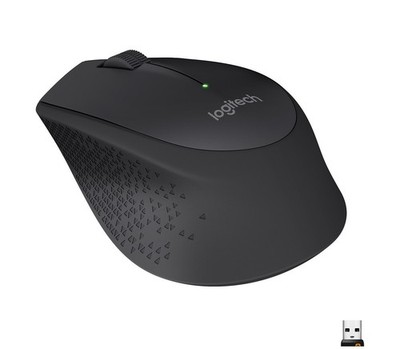 Logitech M280 Wireless Maus ergonomisch optisch USB Empfänger Schwarz