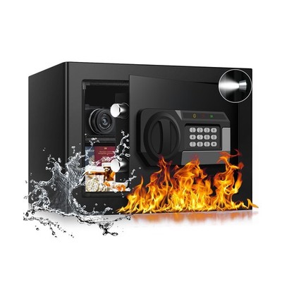 1.2 Cubic Feet Small Fire Safe Box for Home, Fireproof Lock Box, Security Mon...