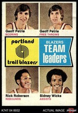 1974 Topps #96 Geoff Petrie Trail Blazers 1.5 - FAIR