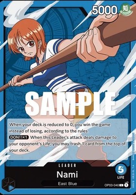 Nami RARE NON REPRINT PRE ERRATA ORIGINAL OP03-40 ONE PIECE TCG NM