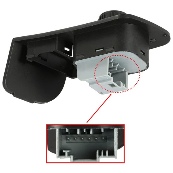 Newparts RüCklauf-Drehknopf + Zentralisierungstaste Vw Caddy 3 Touran 1T0962125B-image