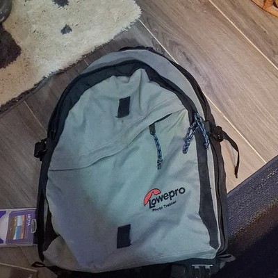 Lowepro Photo Trekker Camera Backpack Gray Black Blue Nylon Padded Compartments