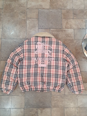 Supreme Burberry Shearling Jacket Supreme Burberry Shearling