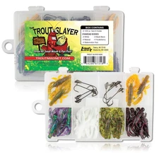 Trout Magnet Trout Slayer 28 Piece Fishing Kit, Includes 20 Crawdad Bodies and