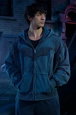 YOUNGLA (SOLD OUT) - 5209 - BATMAN ARMORED ZIP-UPS - GREY WASH - MEDIUM