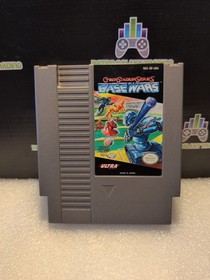 Cyber Stadium Series Base Wars NES Nintendo Game Cartridge Tested Authentic