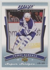 2007-08 Upper Deck MVP Super Scripts 15/25 Tomas Kaberle #178 d9r