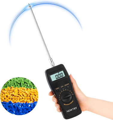 Moisture Meter Powder-Moisture Tester Range 0-100% Plastic Moisture Meter Resolu