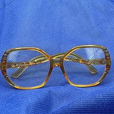 VINTAGE CHRISTIAN DIOR EYEGLASS FRAMES 2054 AMBER GERMANY 54 14