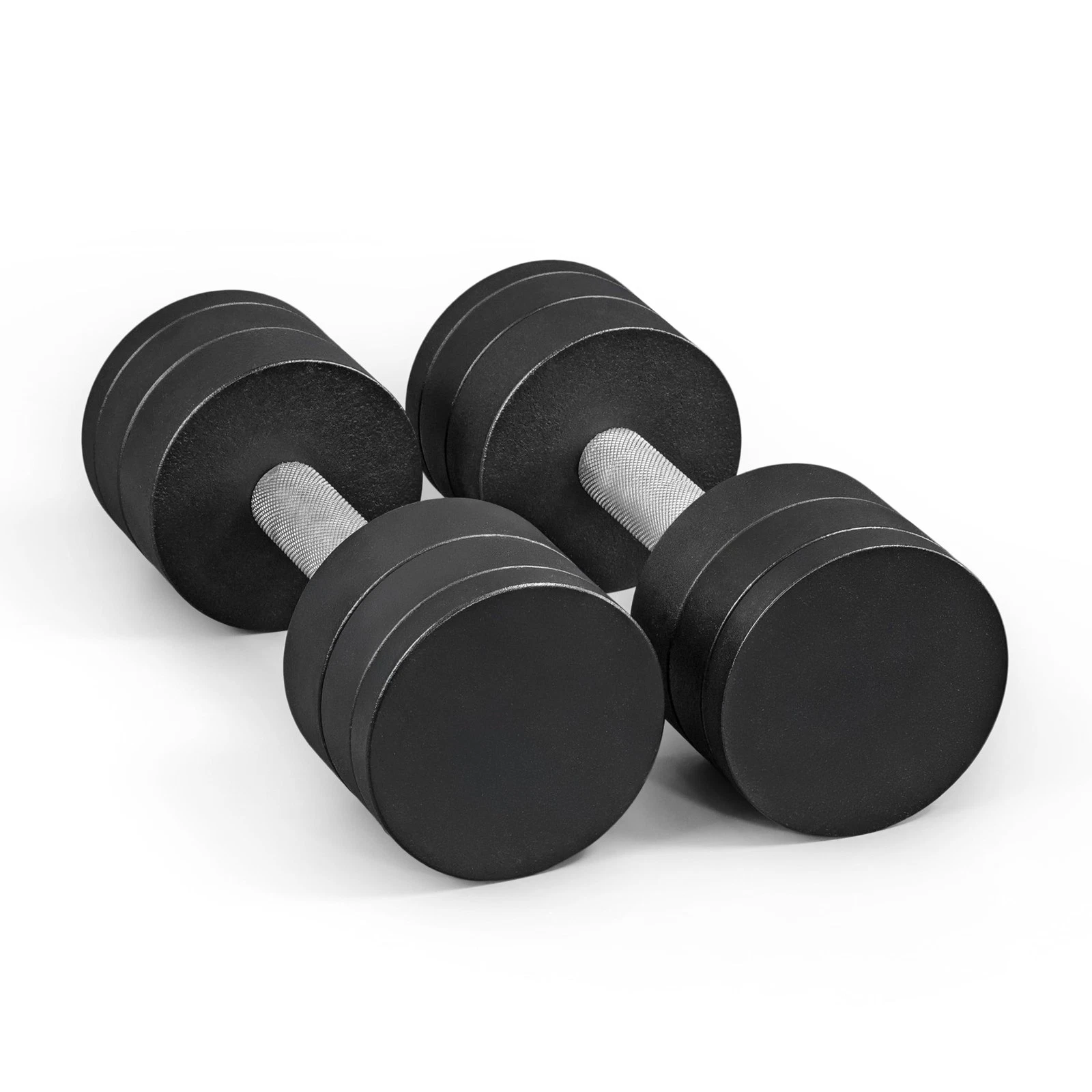 15 lb Adjustable Dumbbell – Compact Cast Iron Weight with Chrome Handle - Pair