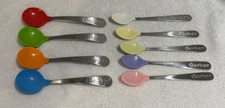 Vintage 90s Munchkin Gerber Baby Spoons Stainless Silicone Tip Flatware