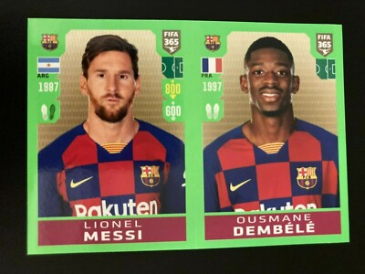 2019-20 Panini Fifa 365 Sticker Golden World 103 Lionel Messi / Ousmane Dembele