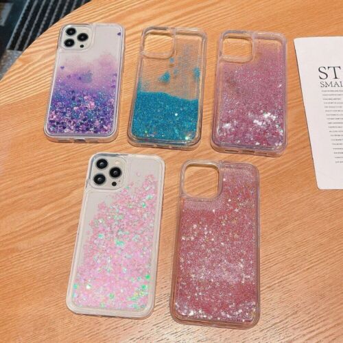 Custodia Liquid Quicksand Bling Glitter Luxury Glow iPhone 16 15 14 13 Pro Max - Foto 6 di 14