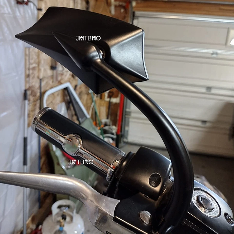 Espejos retrovisores negros para motocicleta Yamaha Stryker XVS1300 1600 VStar 950 Foto 3 de 4