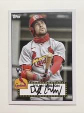 2021 Topps Dylan Carlson 1952 Topps Redux Insert RC #T52-33 St. Louis Cardinals