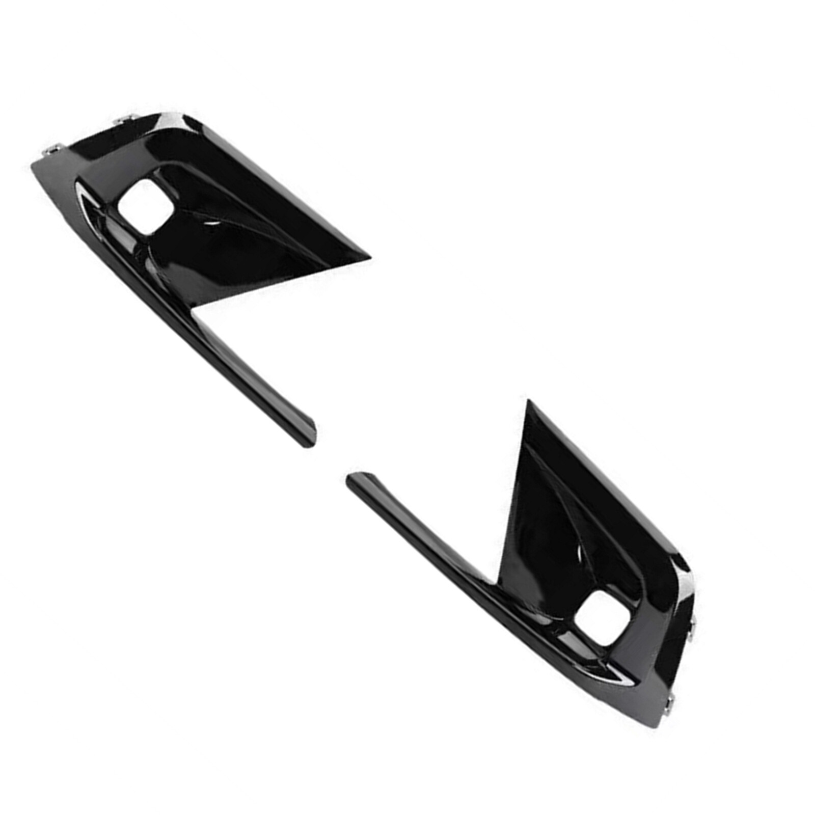 Front Bumper Fog Light Cover Gloss Black Trim For Civic 11th 2022-2024