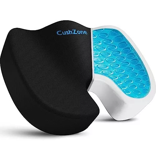 All Day Gel Seat Cushion Back Sciatica Tailbone Pain Relief