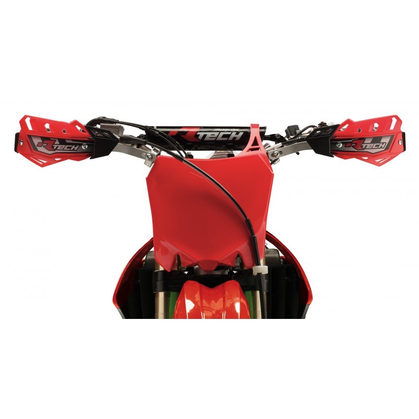 Universal Hand Guards 2 Mount Options 4 Versions Red suit Honda XR600