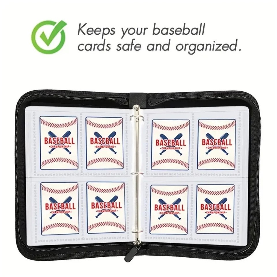 Baseball Card Binder With Sleeves 400 Pockets Gifts For Baseball Card