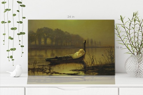 The Lady of Shalott John Atkinson canvas Wall Art Picture Print Ready To Hang - Picture 6 of 6