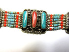 CARNELIAN TURQUOISE  BRACELET HAND MADE UNISEX MALE FEMALE VINTAGE STONE — photo 8