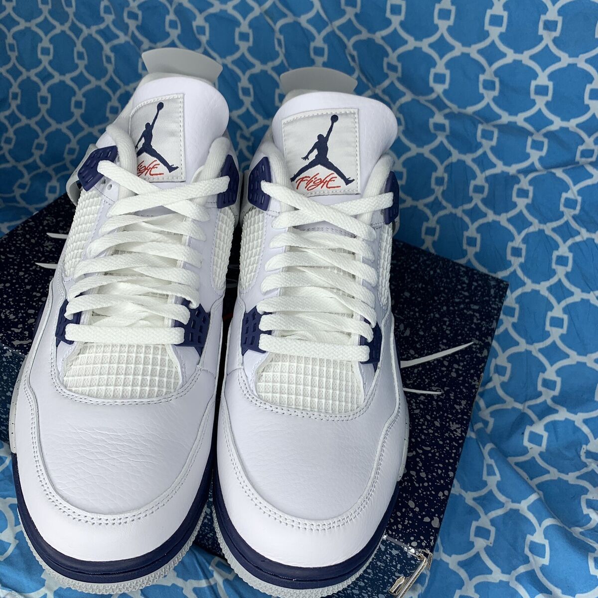 Nike Air Jordan Retro 4 Midnight Navy Mens Size 13 IN HAND Nike Air Jordan Retro 4 Midnight Navy Mens Size 13 IN HAND