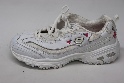 Skechers D'Lites Damen Gr. 9 Bright Blossom Sneaker weiß Leder Sportschuh - Bild 2 von 20