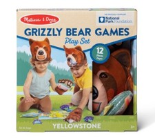 New W/o Box Melissa  Doug Yellowstone Nat'l Park Grizzly Bear Games  Play Set