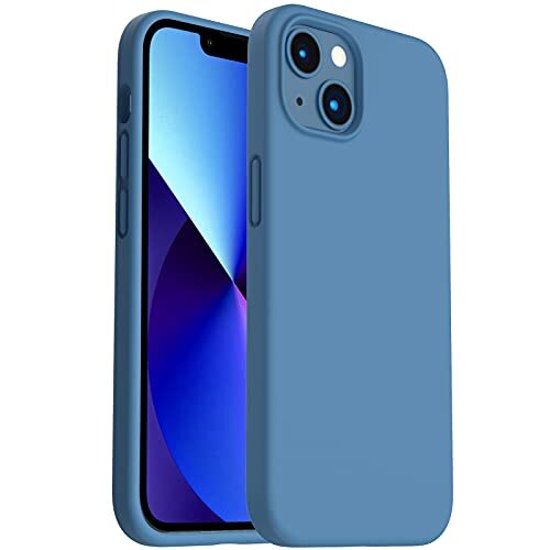 Shockproof Liquid Silicone Designed for iPhone 13 Case Gel Rubber Anti Blue - Picture 4 of 7