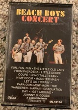 Beach Boys Concert Cassette Tape, Capitol Records, A Capitol Re-Issue
