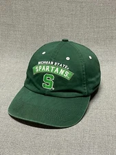 Michigan State Hat Cap Adult Green Strap Back College Old Time Sports Spartans