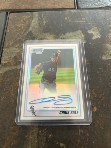 2010 1st Bowman Chrome Autograph Chris Sale 447/ 500 Refractor
