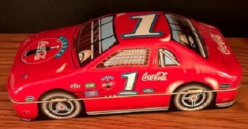 Vintage Coca Cola #1 Race Car Collectible Tin Coke 1997