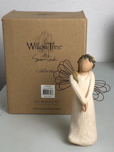 DEMDACO WILLOW TREE "CELEBRATE" #26108 Angel w/wings - Picture 1 of 12
