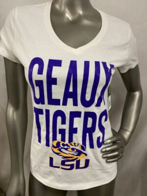 RUSSELL LSU TIGERS  ''GEAUX TIGERS'' WOMEN'S SHIRT ASST SIZES #4